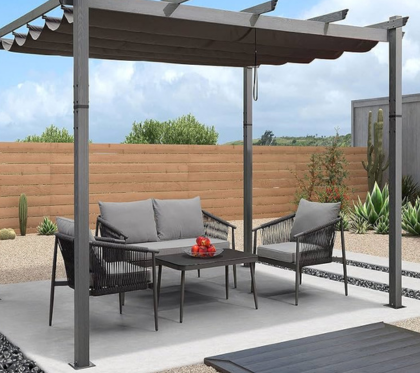 retractable pergola