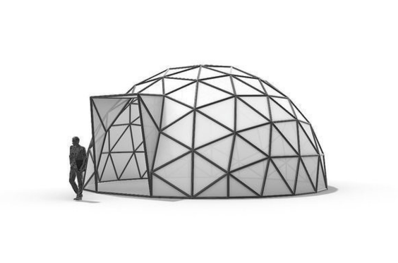 transparent dome house-1