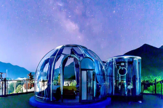 transparent dome house-2